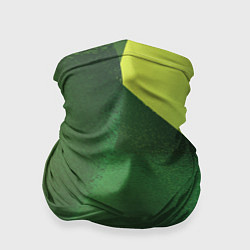 Бандана-труба Зелёные абстрактные волны, цвет: 3D-принт