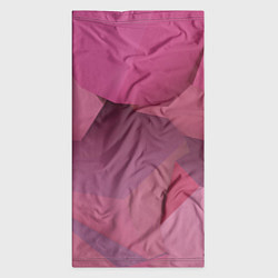 Бандана-труба Розовые геометрические фигуры, цвет: 3D-принт — фото 2
