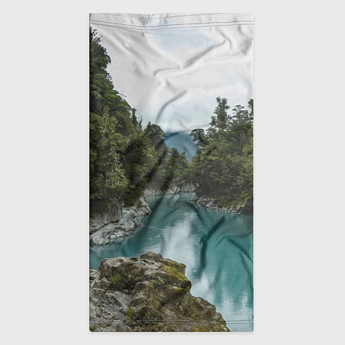 Бандана Река, лес и скалы / 3D-принт – фото 3
