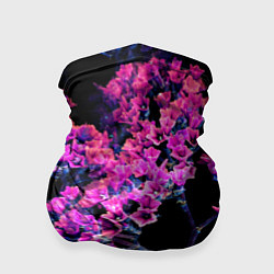 Бандана-труба Цветочки арт, цвет: 3D-принт