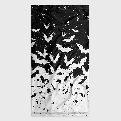 Бандана Black and white bat pattern / 3D-принт – фото 3