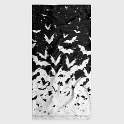 Бандана-труба Black and white bat pattern, цвет: 3D-принт — фото 2