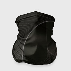 Бандана-труба Чёрная спираль, цвет: 3D-принт