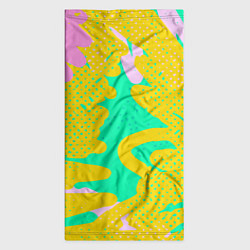 Бандана-труба Желто-зеленые пятна, цвет: 3D-принт — фото 2