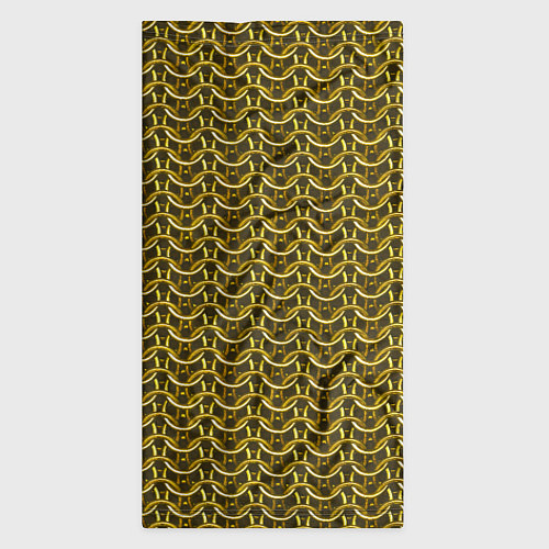 Бандана Кольчуга проволока золото / 3D-принт – фото 3