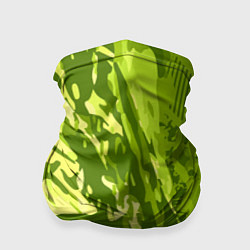 Бандана-труба Зеленый абстрактный камуфляж, цвет: 3D-принт
