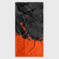 Бандана-труба Black & Orange, цвет: 3D-принт — фото 2