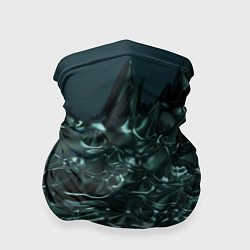 Бандана-труба Абстрактный голубой жидкий металл, цвет: 3D-принт
