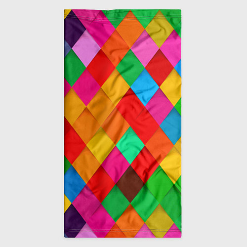 Бандана Цветные лоскуты - пэчворк / 3D-принт – фото 3