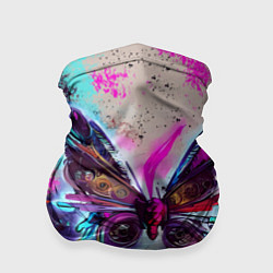 Бандана-труба Бабочка в стиле стимпанк, цвет: 3D-принт