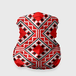 Бандана-труба Белорусская вышивка - орнамент, цвет: 3D-принт