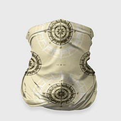 Бандана-труба Винтажный компас, цвет: 3D-принт