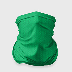 Бандана-труба Зеленый вязаный свитер, цвет: 3D-принт