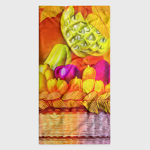 Бандана Спелые фрукты и овощи в плетеной корзине / 3D-принт – фото 3