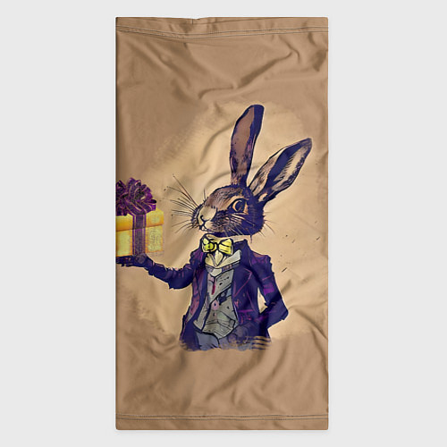 Бандана Кролик в костюме с подарком / 3D-принт – фото 3