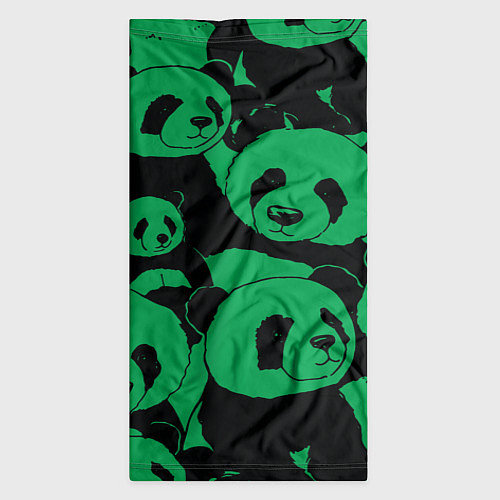 Бандана Panda green pattern / 3D-принт – фото 3