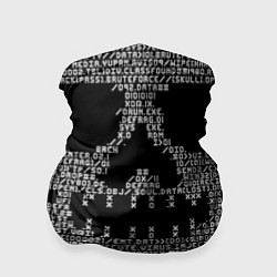 Бандана-труба Hacked skull, цвет: 3D-принт