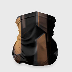 Бандана-труба Абстрактные тёмные геометрические блоки, цвет: 3D-принт