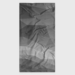 Бандана-труба Серый геометрический объёмный паттерн, цвет: 3D-принт — фото 2