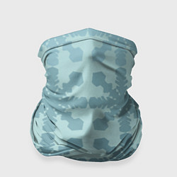 Бандана-труба Снежинки градиент, цвет: 3D-принт