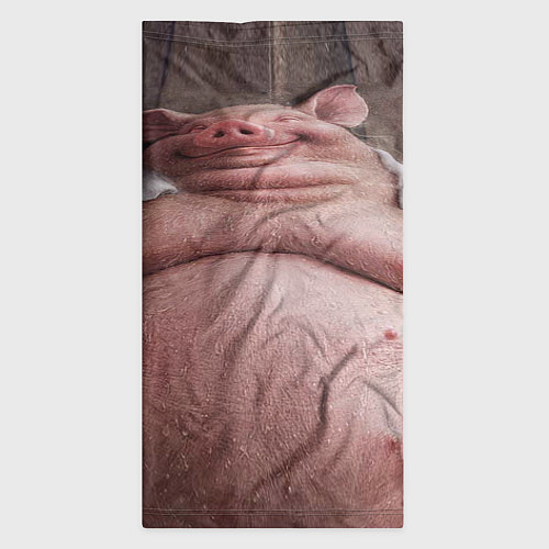 Бандана Свинья сидит в сауне / 3D-принт – фото 3