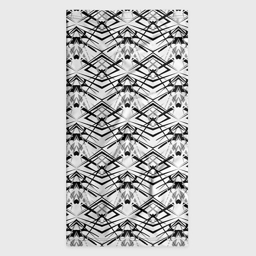 Бандана Черно белый геометрический узор / 3D-принт – фото 3