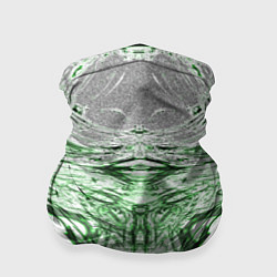 Бандана-труба Зеленый узор, цвет: 3D-принт