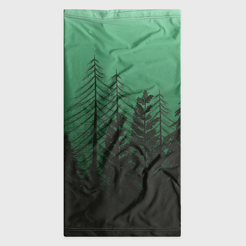 Бандана Зелёный туманный лес / 3D-принт – фото 3