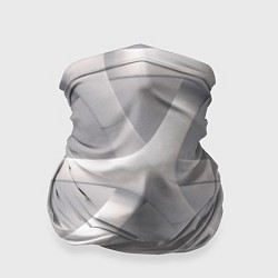Бандана-труба Оптическая иллюзия на сером фоне, цвет: 3D-принт