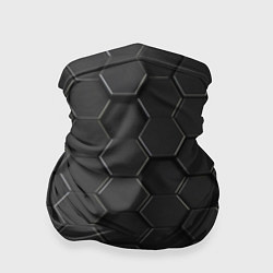 Бандана-труба Abstraction hexagon grey, цвет: 3D-принт