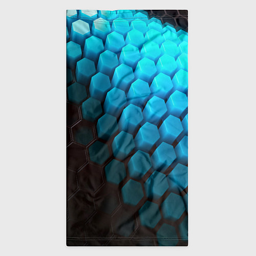 Бандана Abstraction neon blue / 3D-принт – фото 3