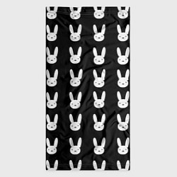 Бандана-труба Bunny pattern black, цвет: 3D-принт — фото 2