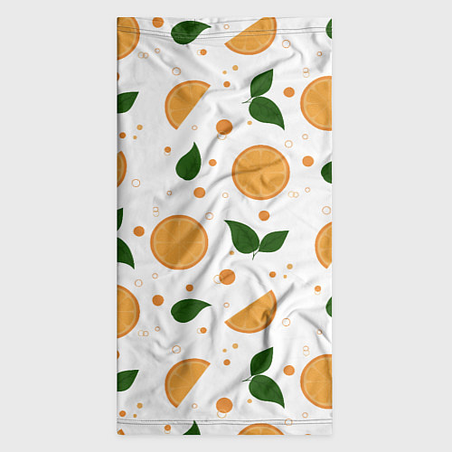 Бандана Апельсины с листьями / 3D-принт – фото 3
