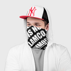 Бандана-труба Крупный рубленый текст Lorem Ipsum каллиграфия на, цвет: 3D-принт — фото 2