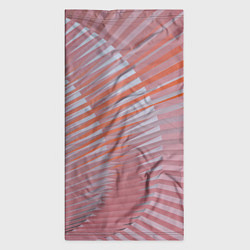 Бандана-труба Абстрактные розовые волнообразные линии, цвет: 3D-принт — фото 2