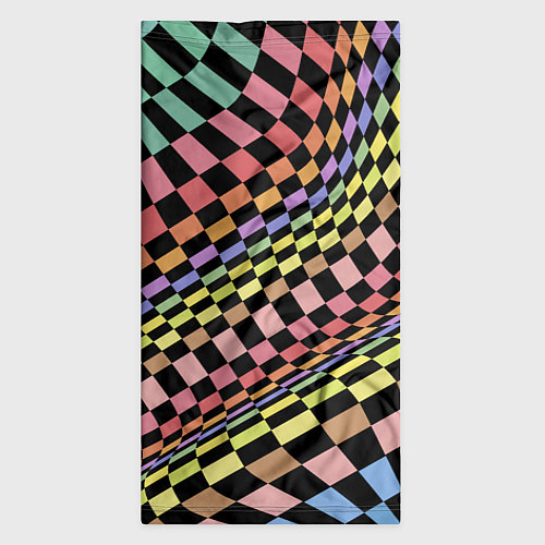 Бандана Colorful avant-garde chess pattern - fashion / 3D-принт – фото 3