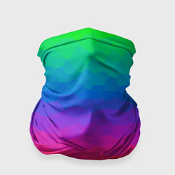 Бандана-труба Радужный цвет полигонов, цвет: 3D-принт