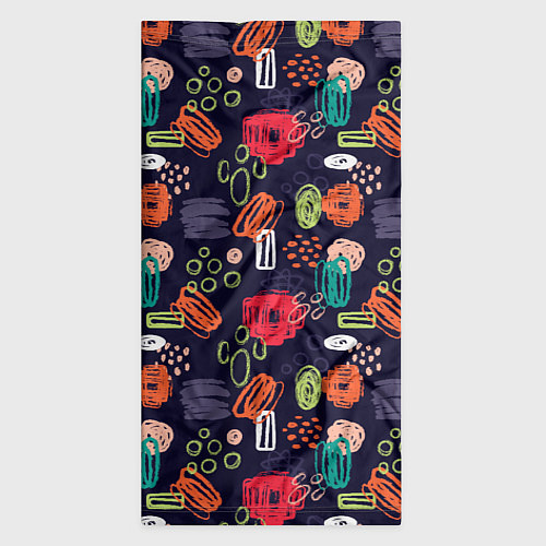 Бандана Разноцветные завитки / 3D-принт – фото 3