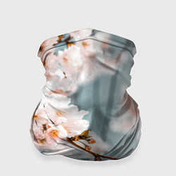 Бандана-труба Японские красивые цветы, цвет: 3D-принт