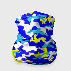 Бандана-труба Камуфляж летнее небо, цвет: 3D-принт