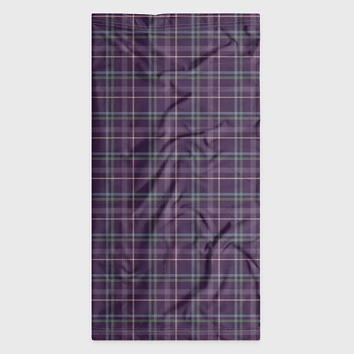 Бандана Джентльмены Шотландка темно-фиолетовая / 3D-принт – фото 3