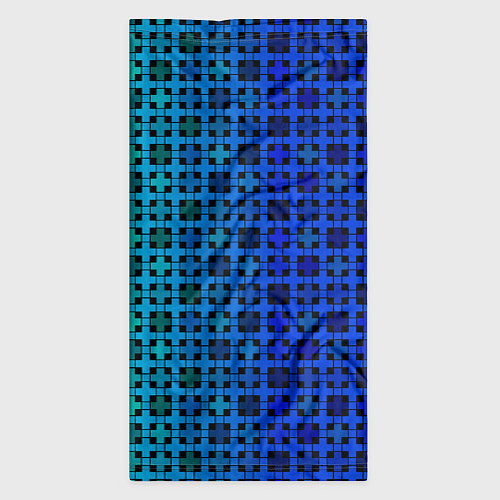Бандана Сине-зеленый геометрический узор / 3D-принт – фото 3