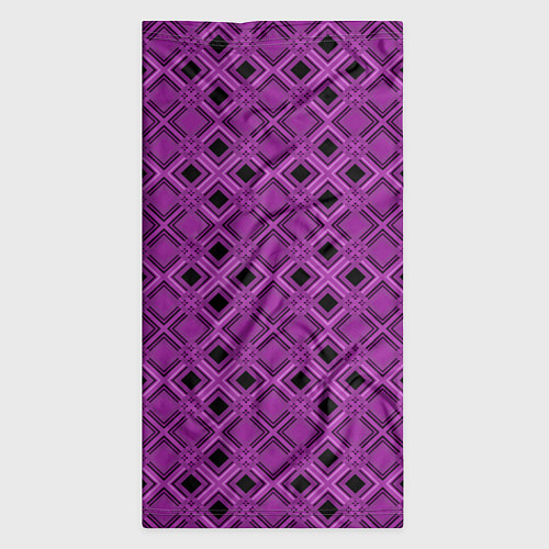 Бандана Геометрический узор в пурпурных и лиловых тонах / 3D-принт – фото 3