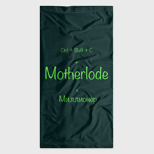 Бандана Чит-код motherlode / 3D-принт – фото 3