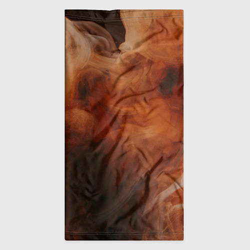 Бандана Оранжевый абстрактный дым / 3D-принт – фото 3