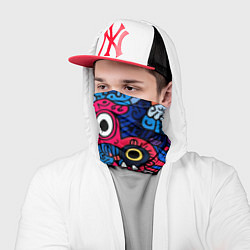 Бандана-труба Монстры в синем и розовом - нейросеть, цвет: 3D-принт — фото 2