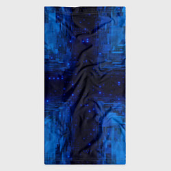 Бандана-труба Тёмно-синие множества фигур, цвет: 3D-принт — фото 2