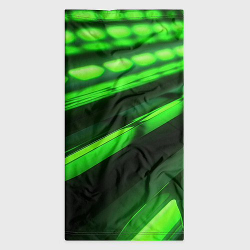 Бандана Green neon abstract / 3D-принт – фото 3