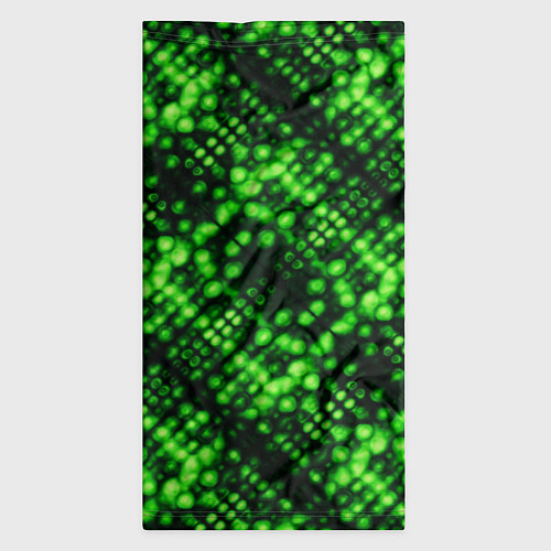 Бандана Зеленые точечные ромбы / 3D-принт – фото 3