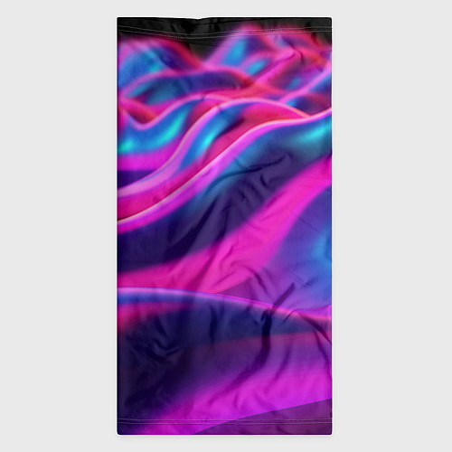 Бандана Фиолетовые неоновые волны / 3D-принт – фото 3
